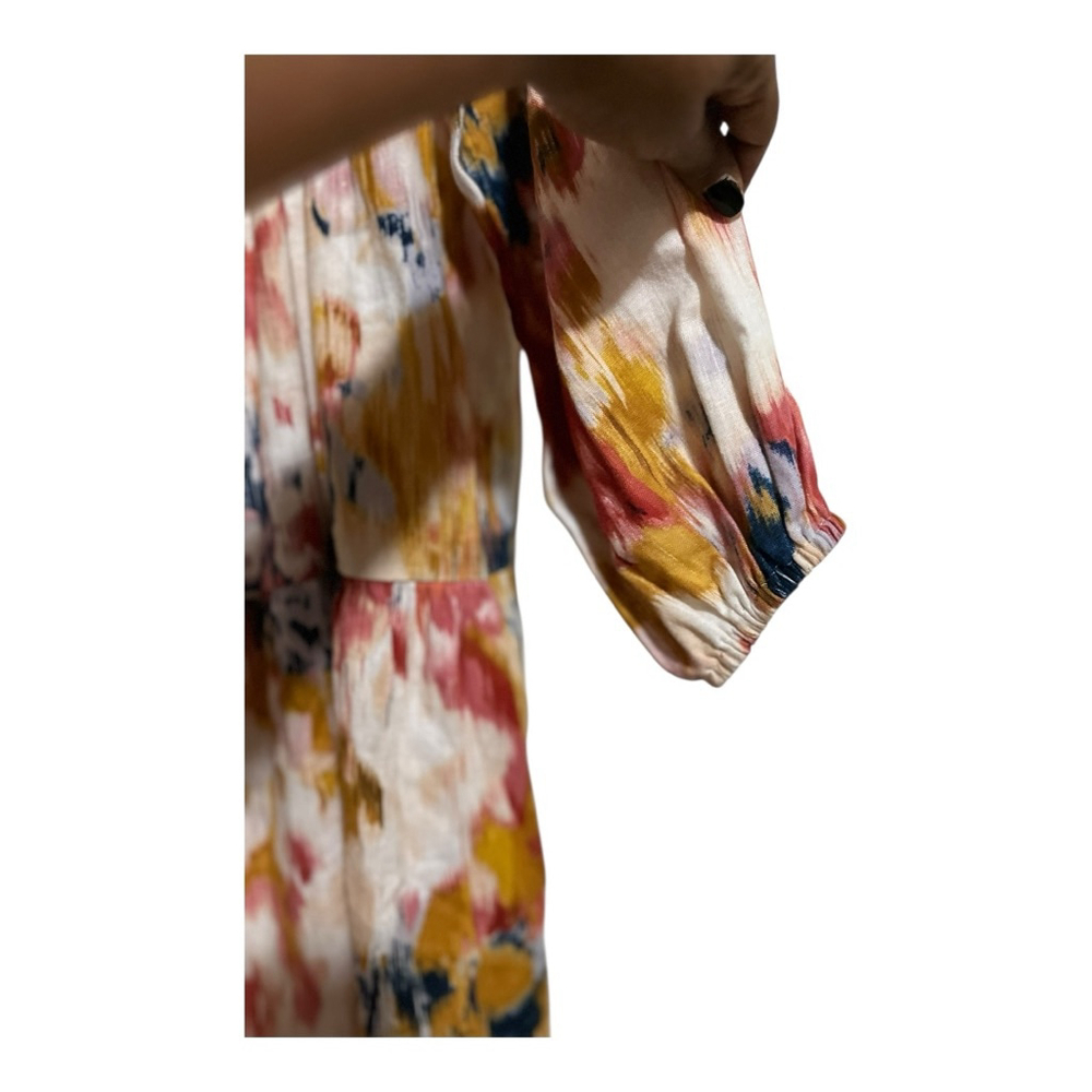 EUC DONNA MORGAN Multicolor Abstract Print Maxi Dress Women’s Size 12 - Picture 7 of 10